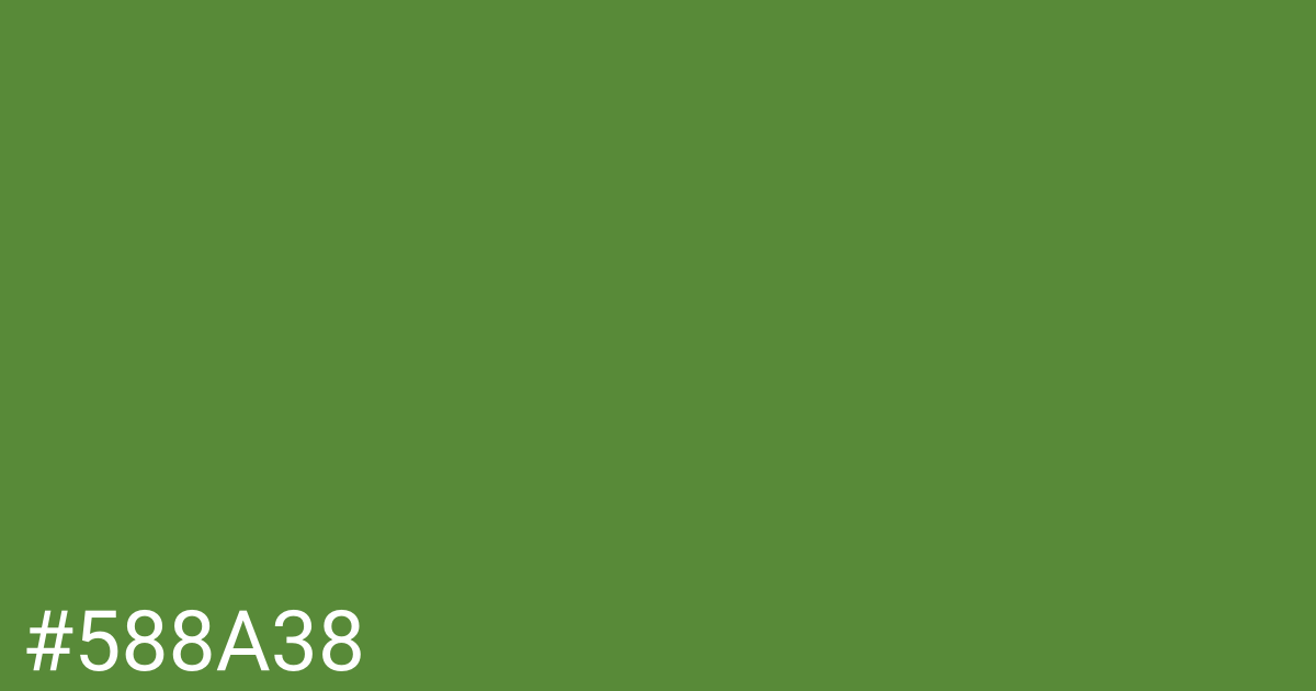 Hex color #588a38 graphic