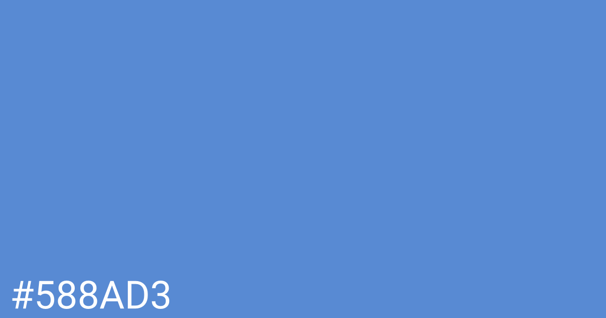 Hex color #588ad3 graphic