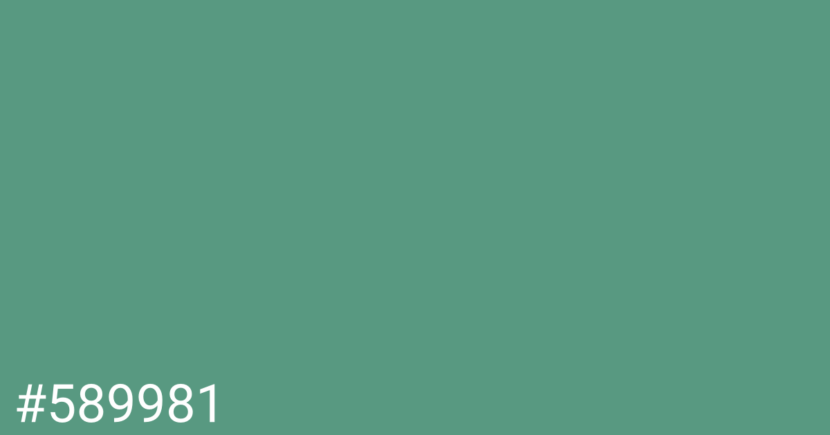 Hex color #589981 graphic