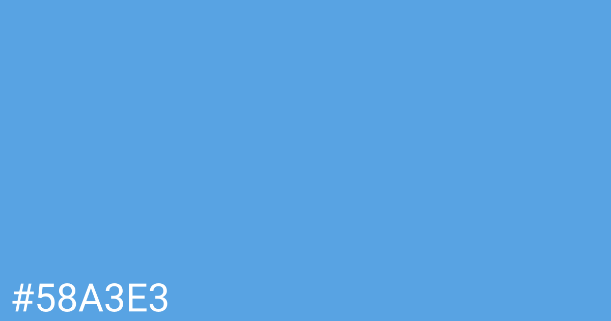 Hex color #58a3e3 graphic