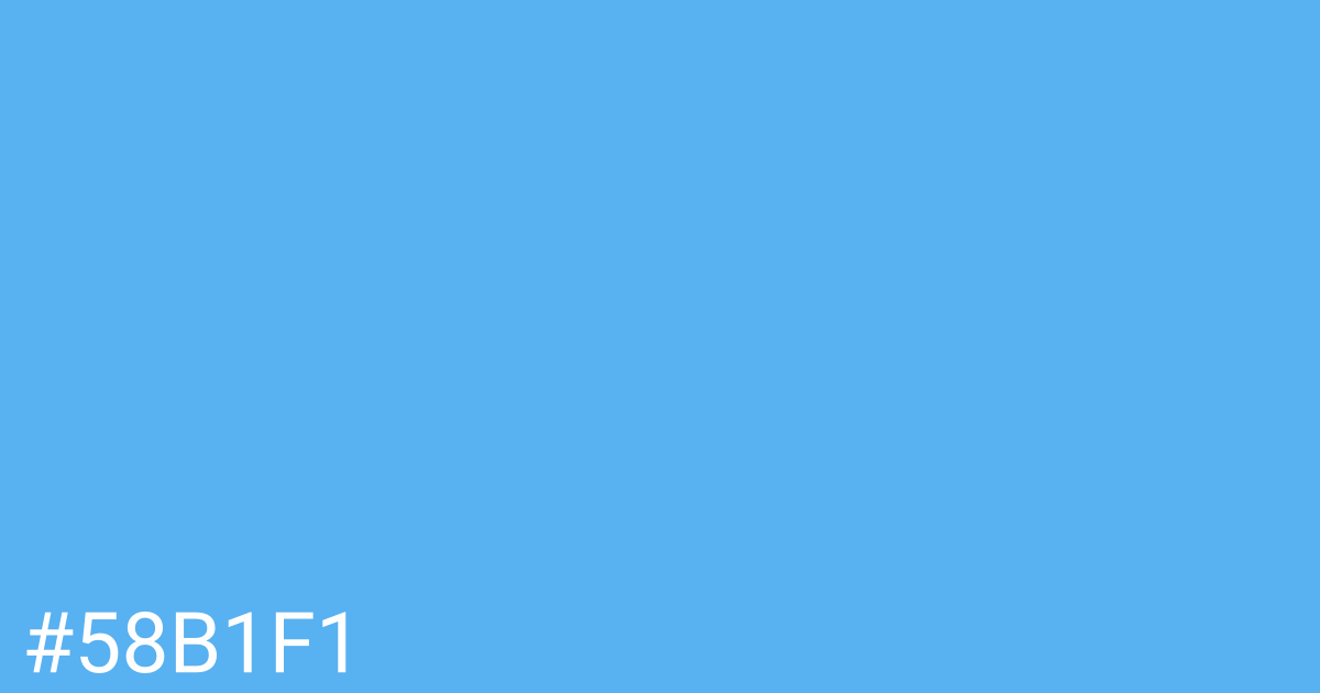 Hex color #58b1f1 graphic