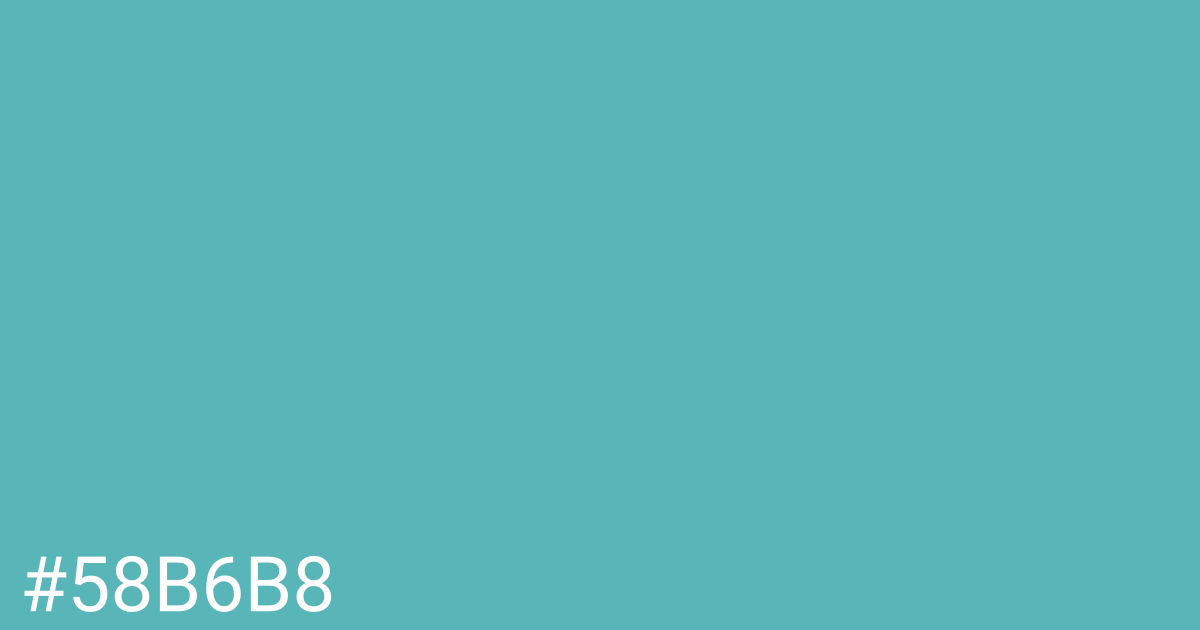 Hex color #58b6b8 graphic