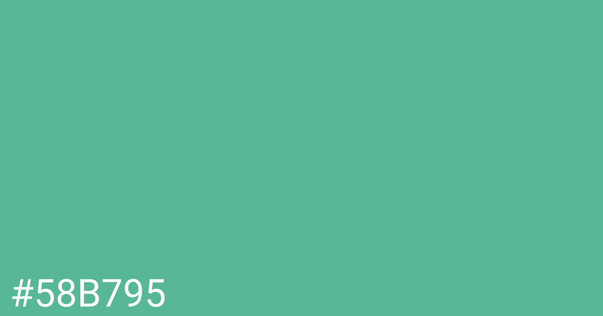 Hex color #58b795 graphic