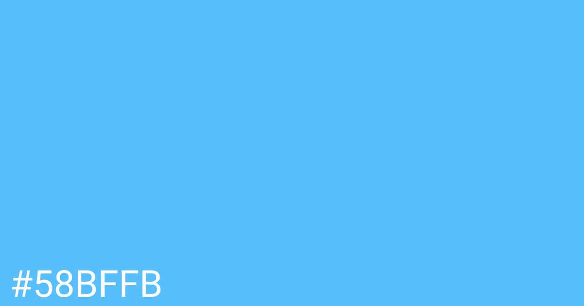 Hex color #58bffb graphic