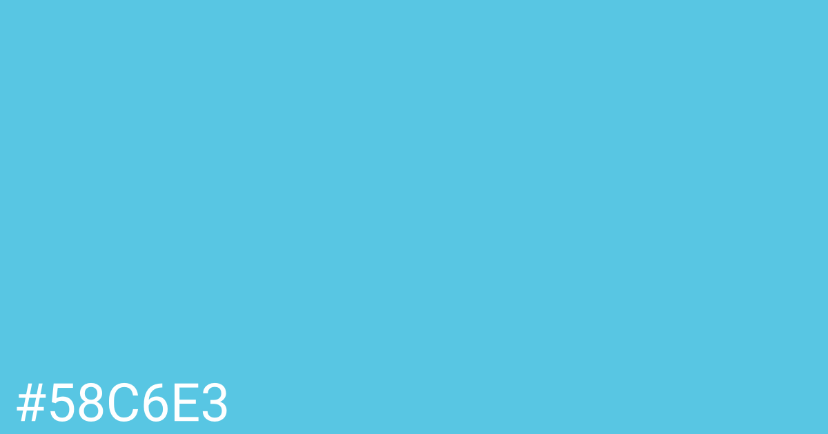 Hex color #58c6e3 graphic