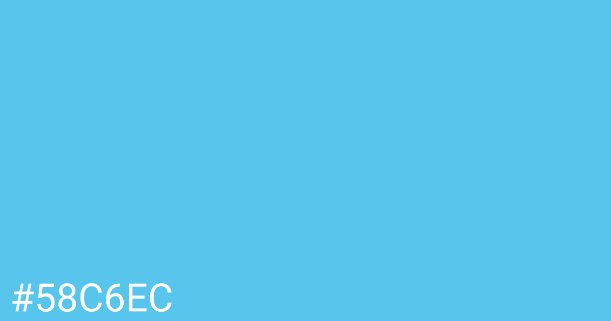 Hex color #58c6ec graphic