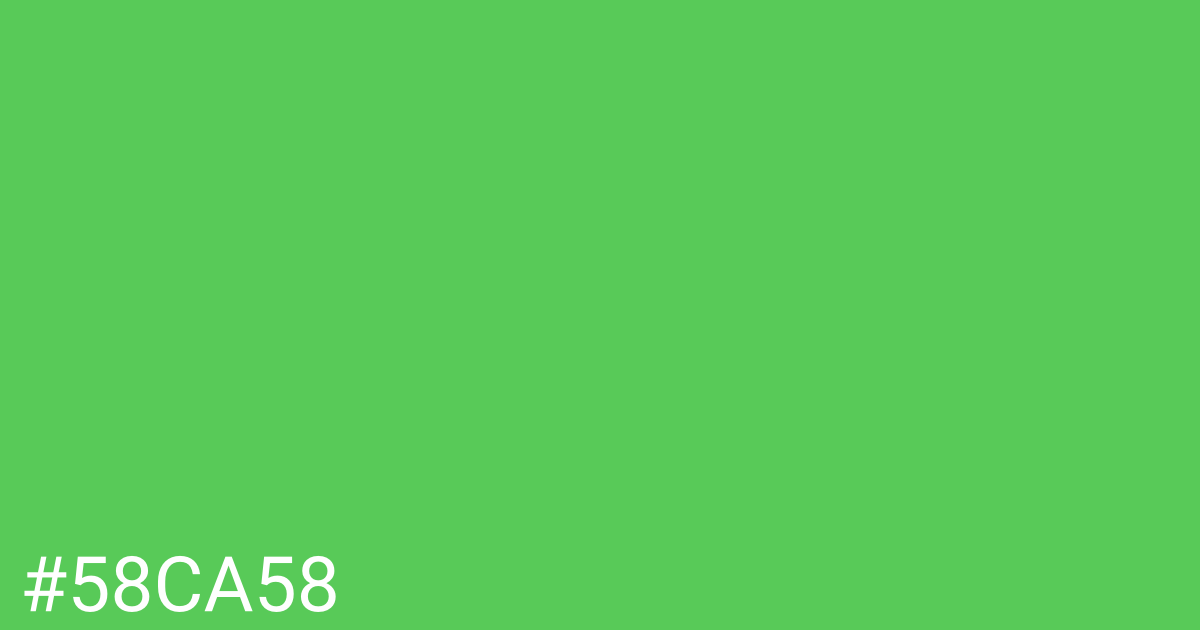 Hex color #58ca58 graphic