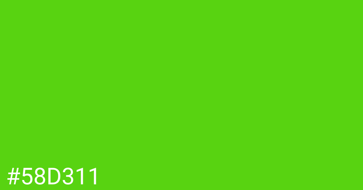 Hex color #58d311 graphic