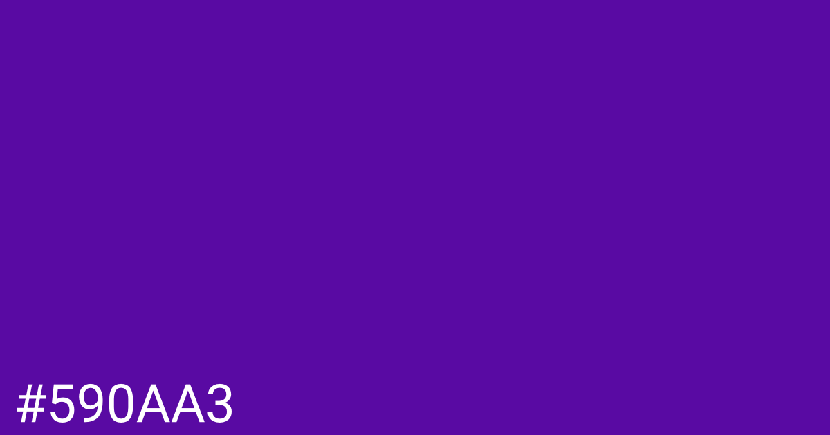 Hex color #590aa3 graphic