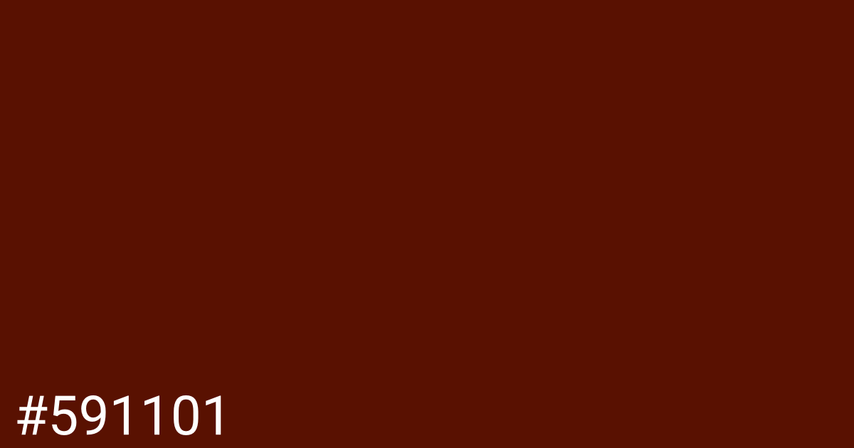 Hex color #591101 graphic