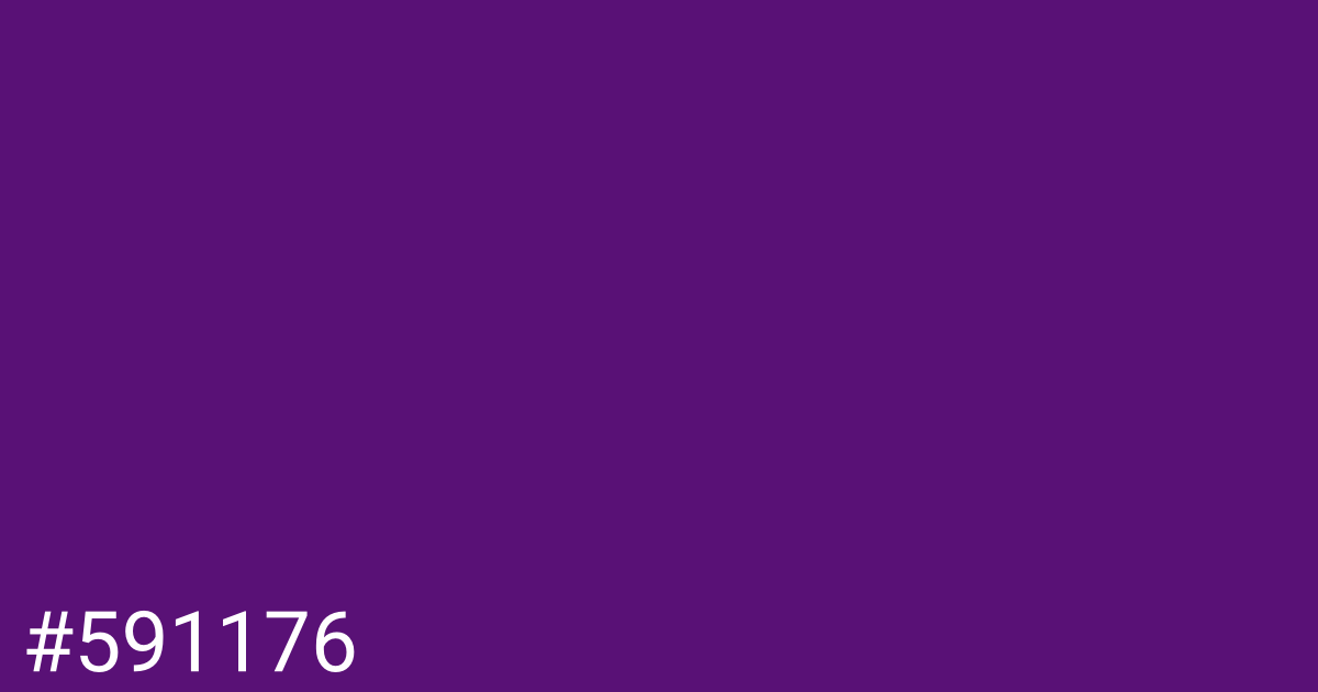 Hex color #591176 graphic