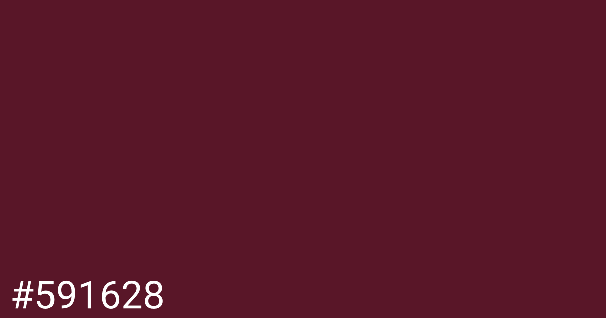 Hex color #591628 graphic