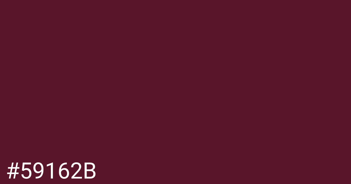 Hex color #59162b graphic