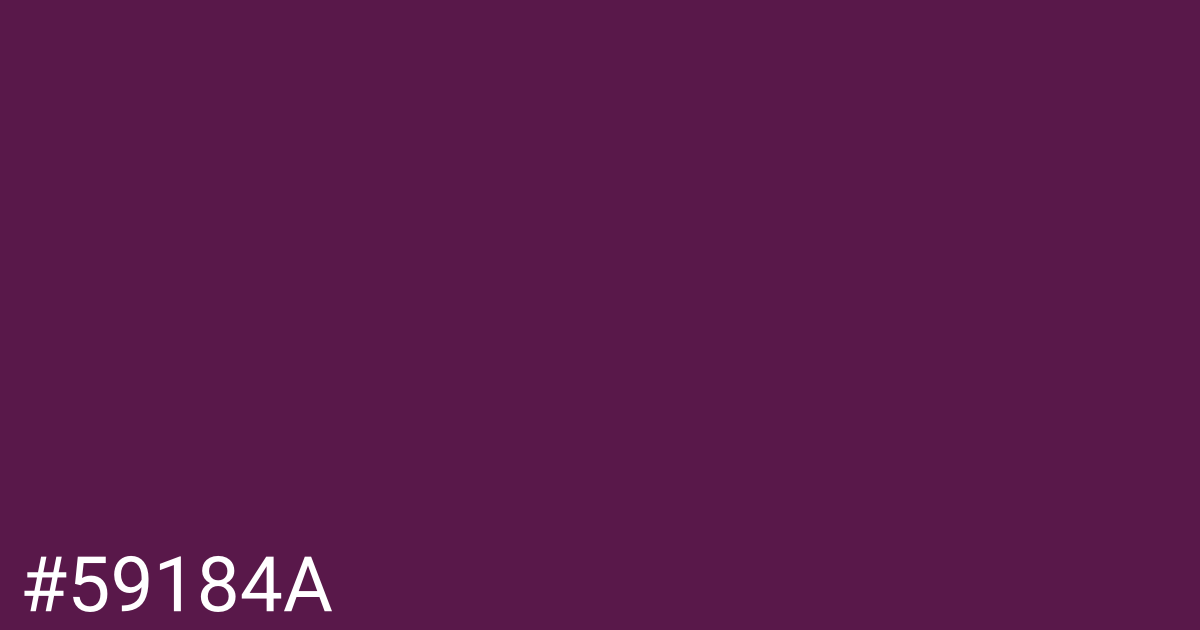 Hex color #59184a graphic