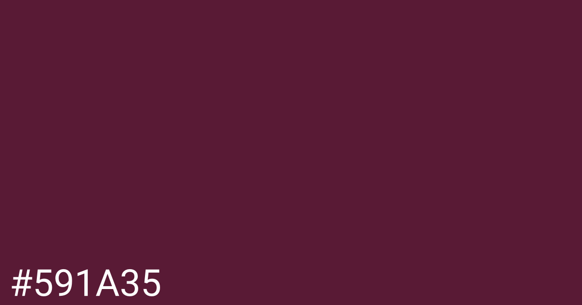 Hex color #591a35 graphic