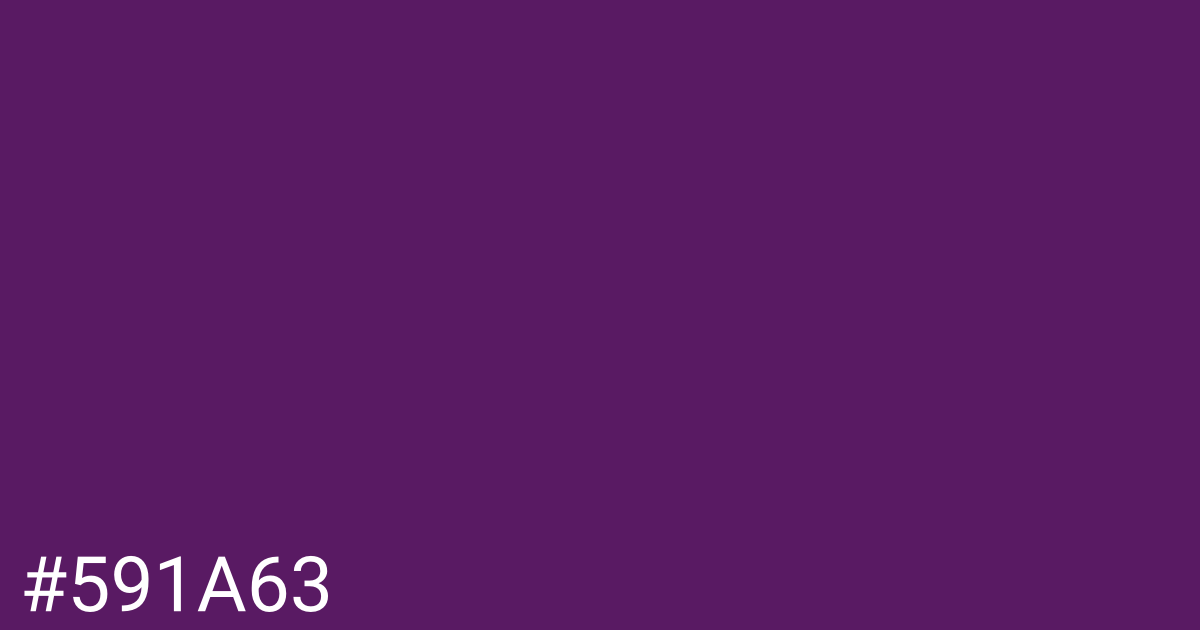 Hex color #591a63 graphic