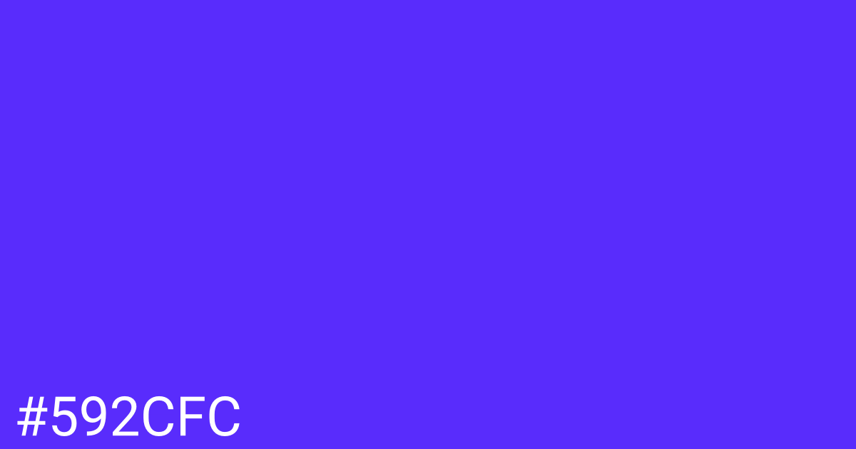 Hex color #592cfc graphic