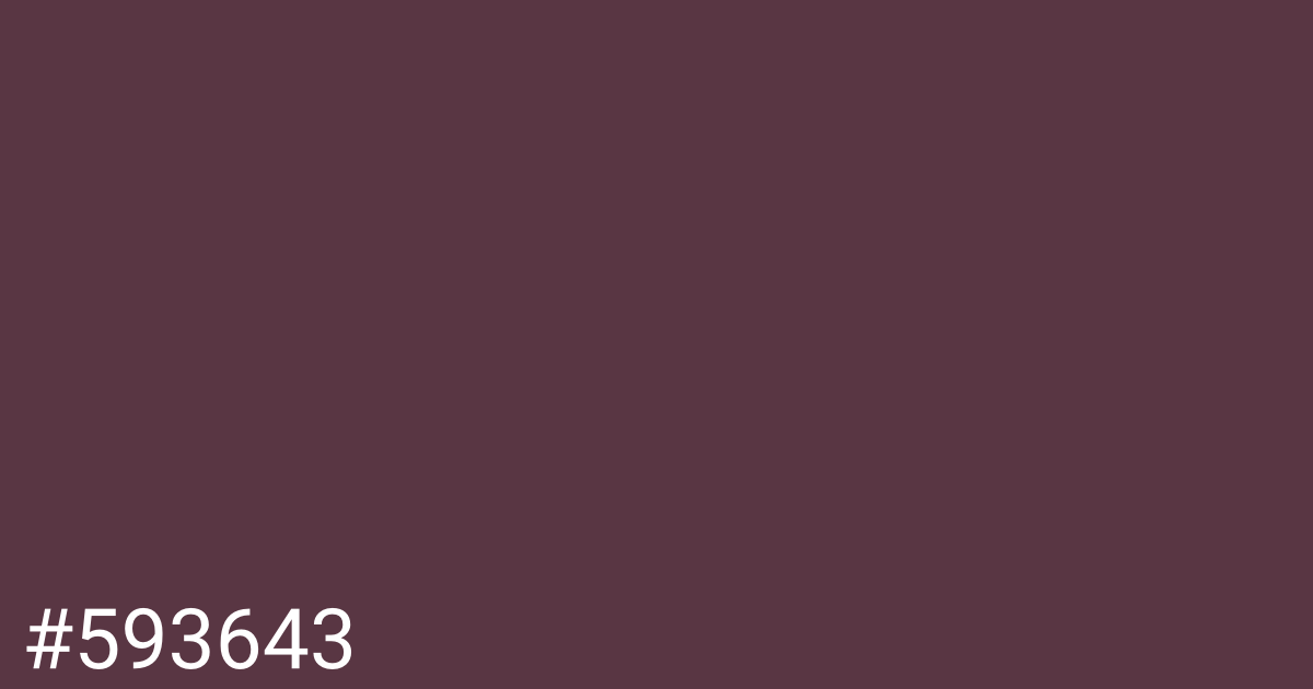 Hex color #593643 graphic