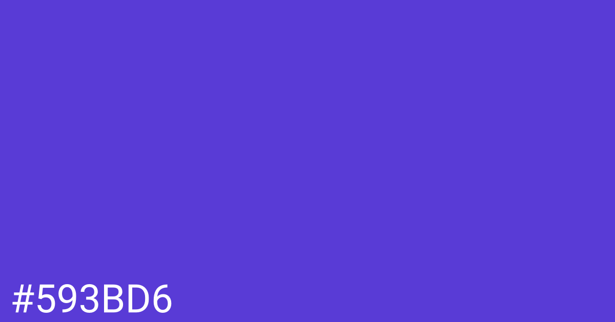 Hex color #593bd6 graphic