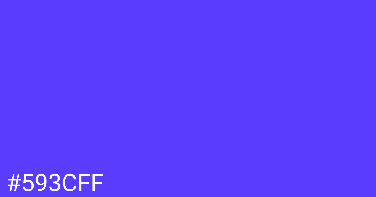 Hex color #593cff graphic