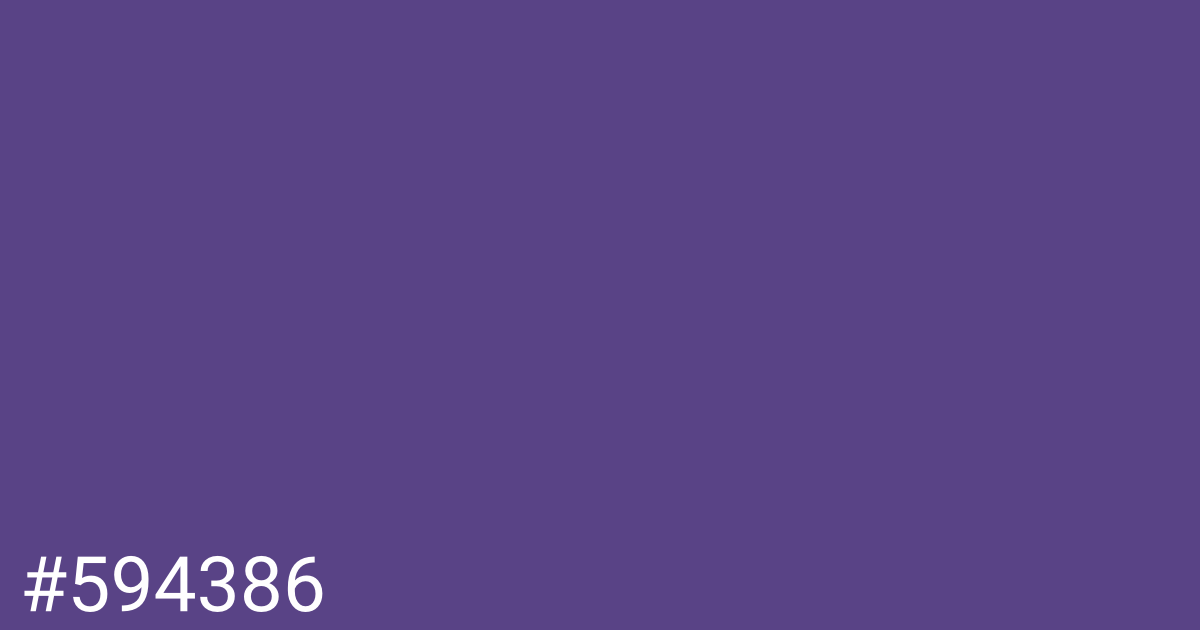 Hex color #594386 graphic