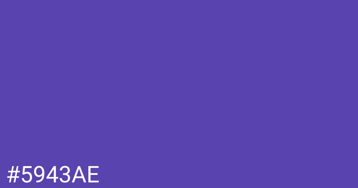 Hex color #5943ae graphic