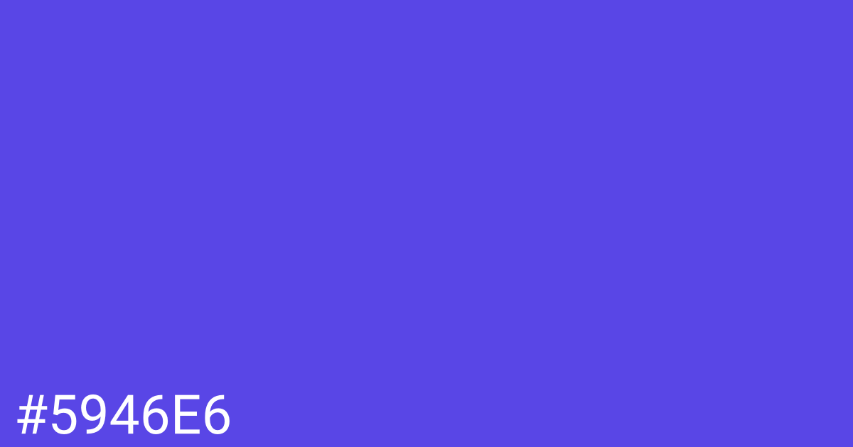 Hex color #5946e6 graphic