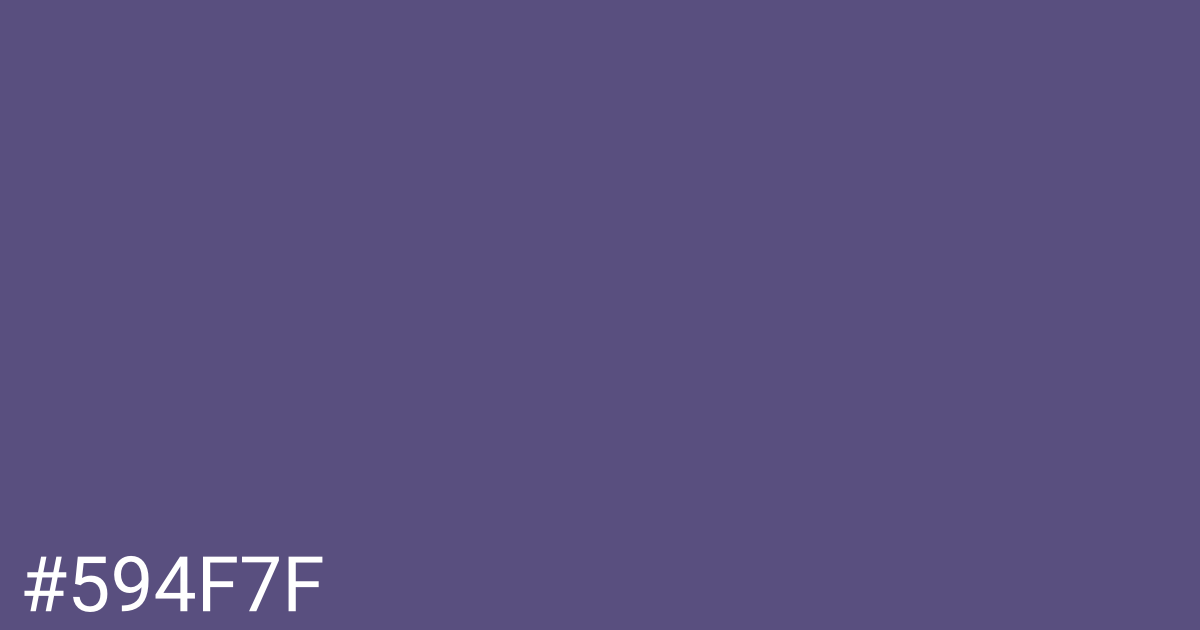 Hex color #594f7f graphic