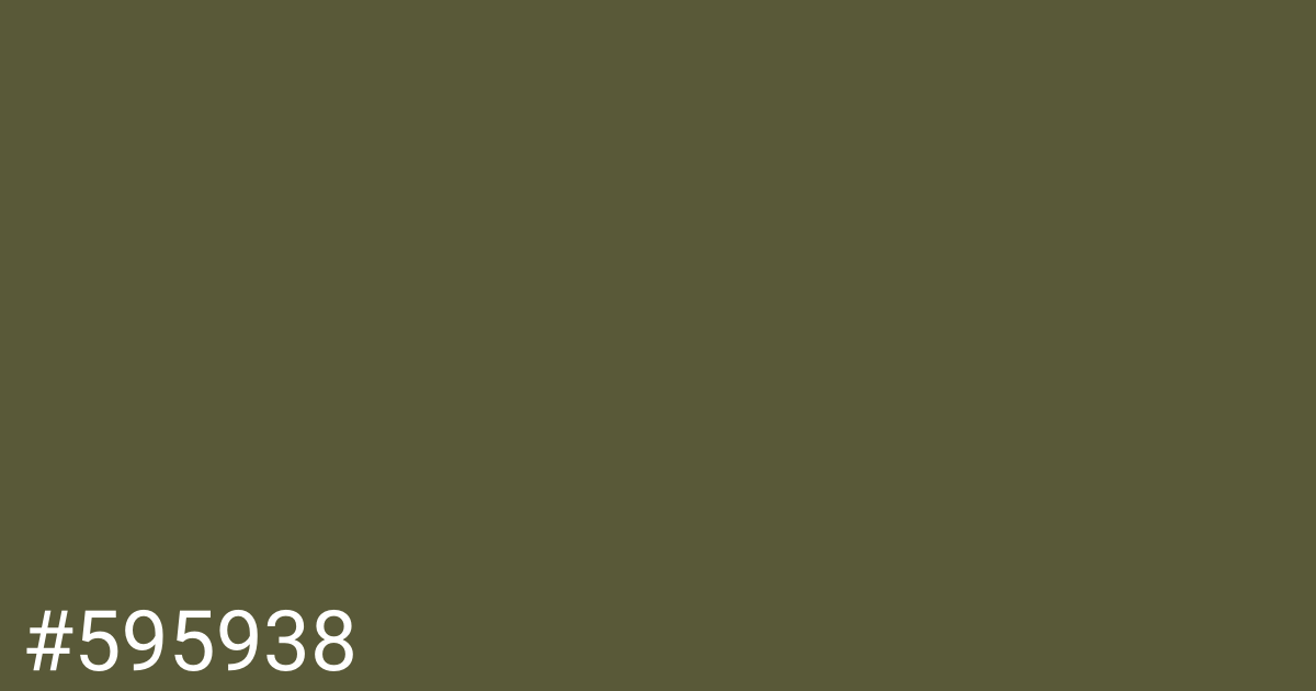 Hex color #595938 graphic