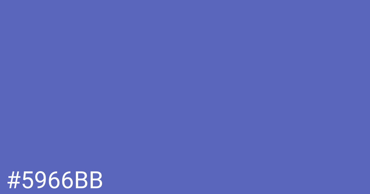 Hex color #5966bb graphic