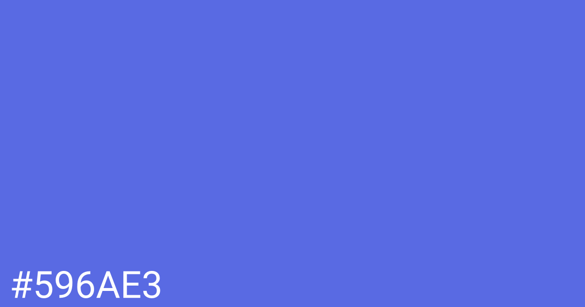 Hex color #596ae3 graphic