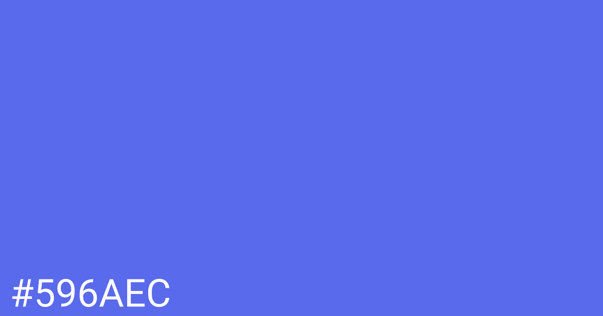 Hex color #596aec graphic