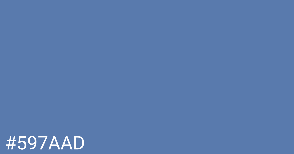 Hex color #597aad graphic