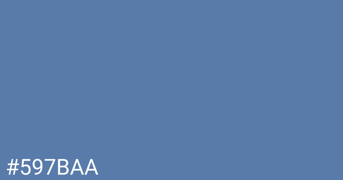 Hex color #597baa graphic