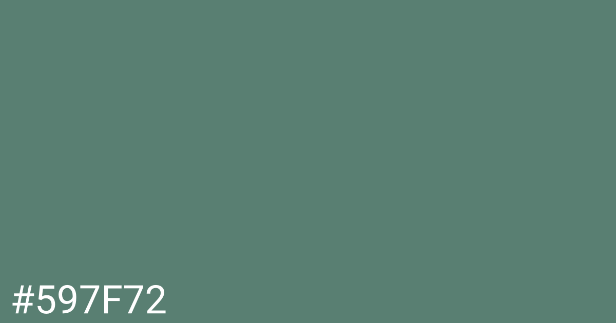 Hex color #597f72 graphic