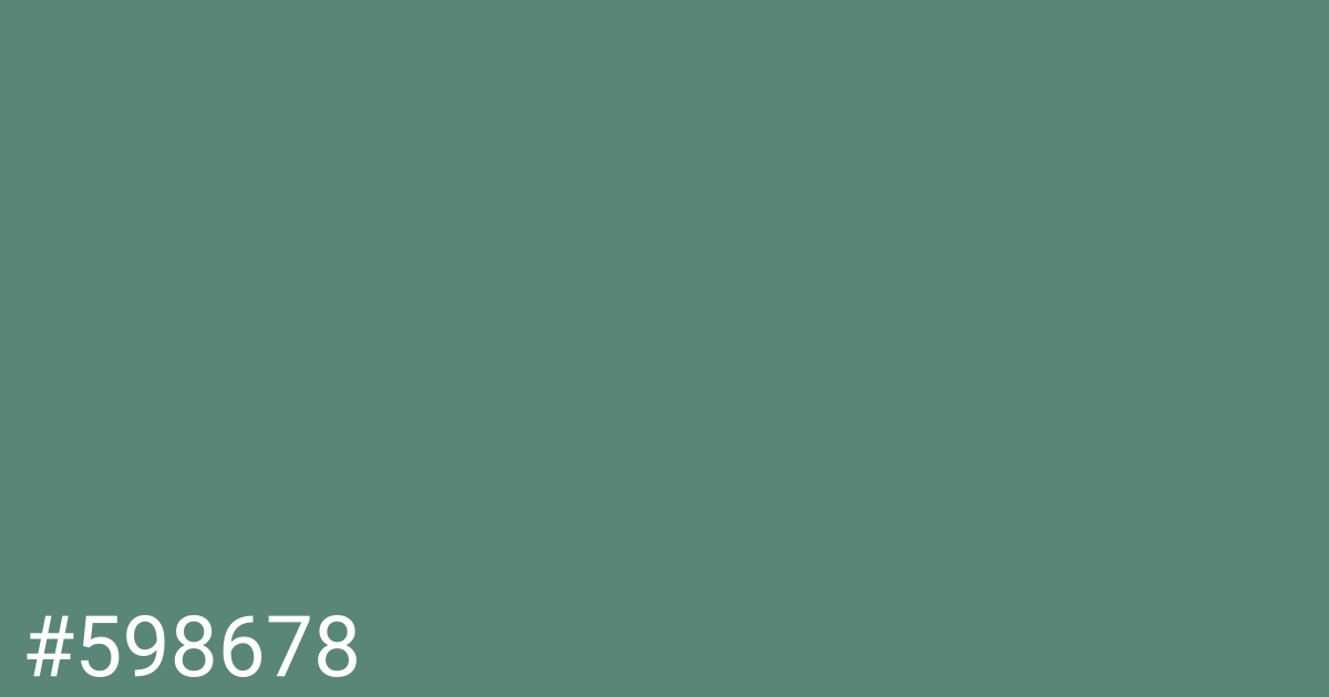 Hex color #598678 graphic