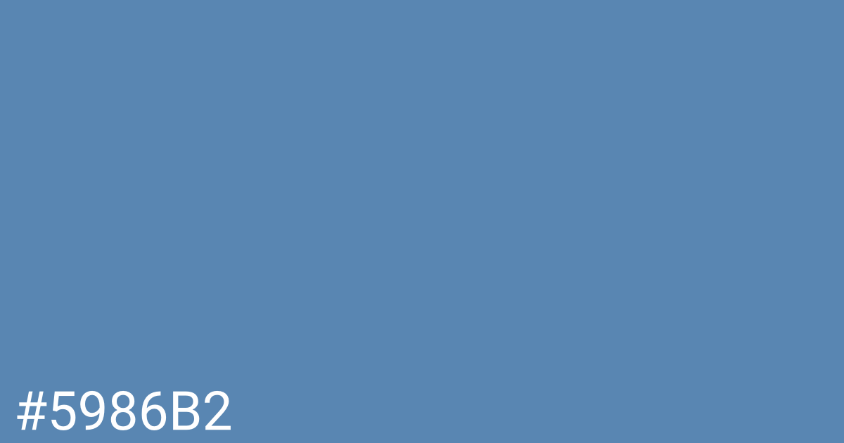 Hex color #5986b2 graphic