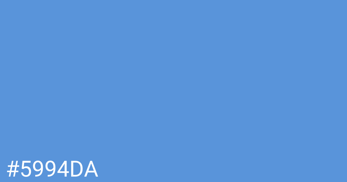 Hex color #5994da graphic