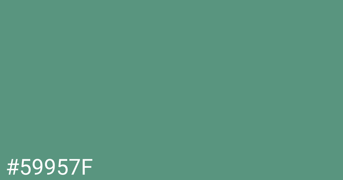 Hex color #59957f graphic