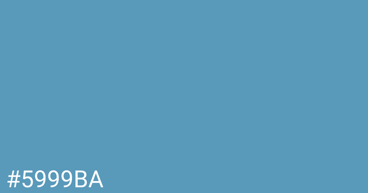 Hex color #5999ba graphic
