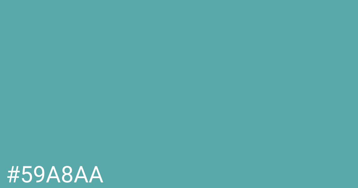 Hex color #59a8aa graphic