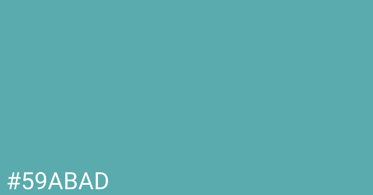Hex color #59abad graphic