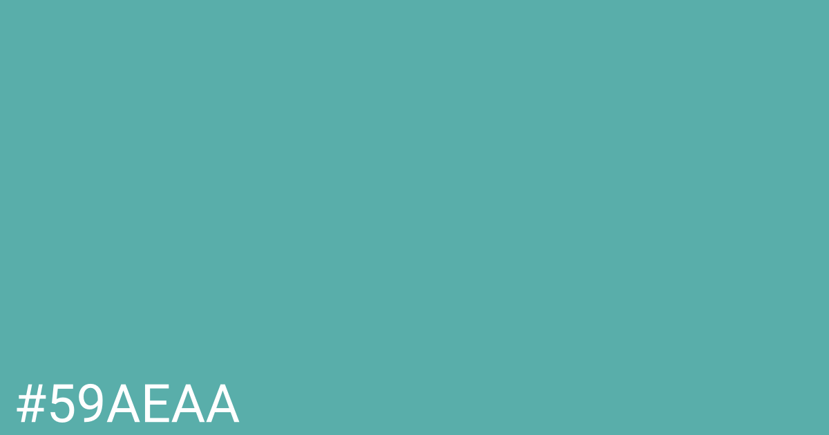 Hex color #59aeaa graphic