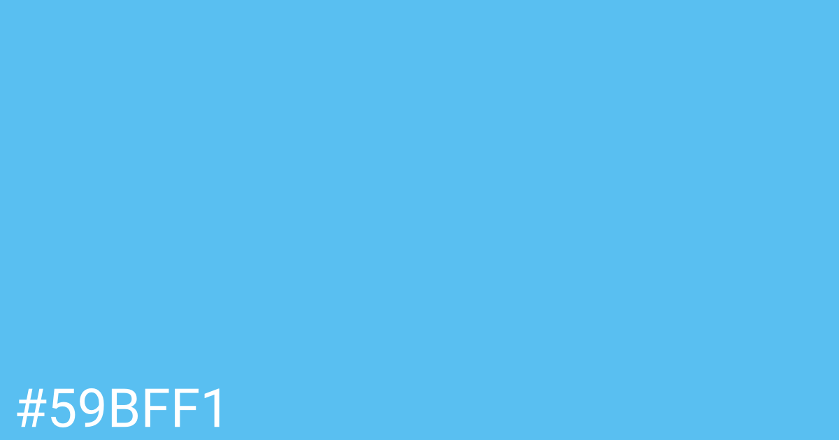 Hex color #59bff1 graphic