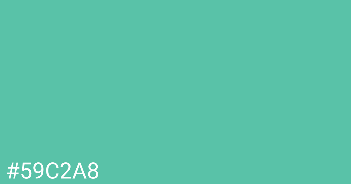 Hex color #59c2a8 graphic