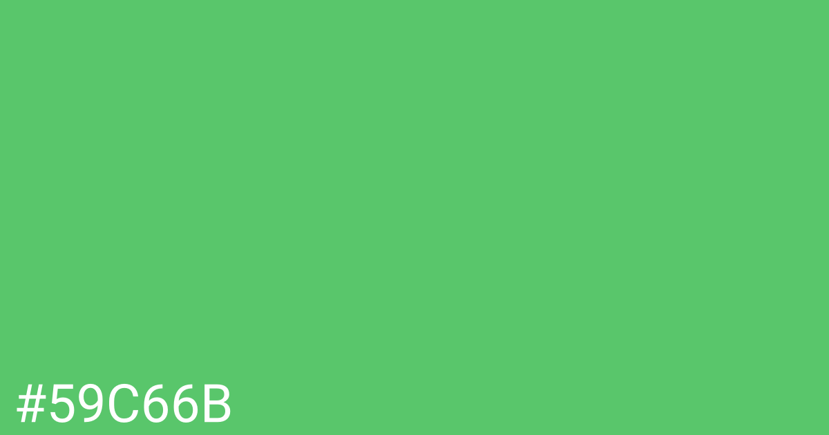 Hex color #59c66b graphic