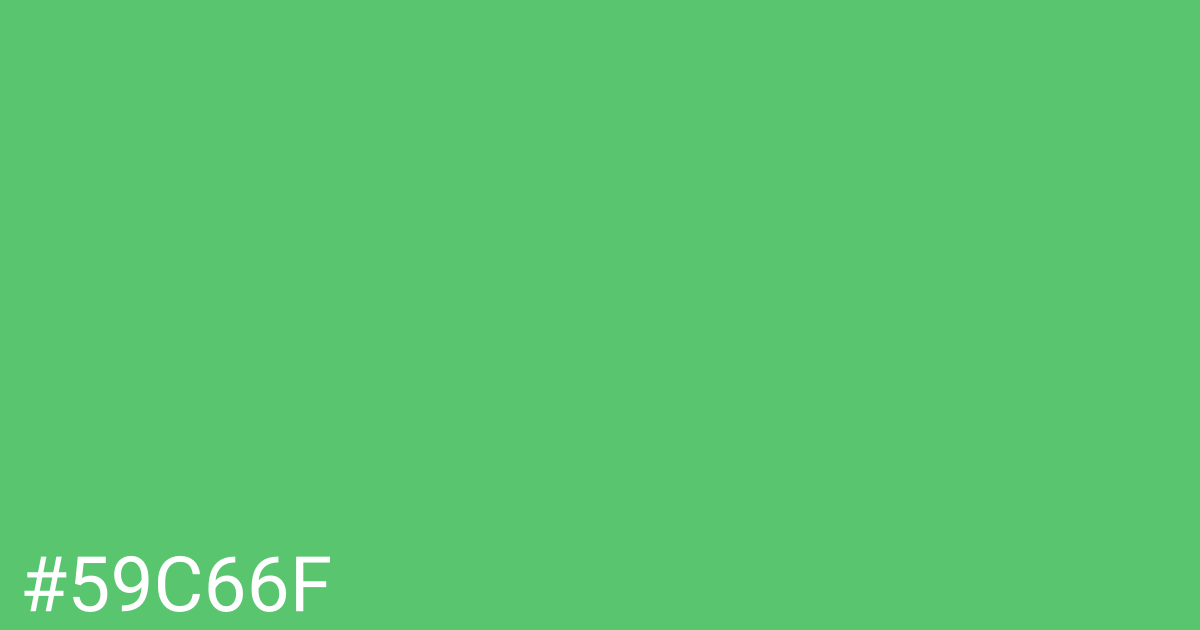 Hex color #59c66f graphic