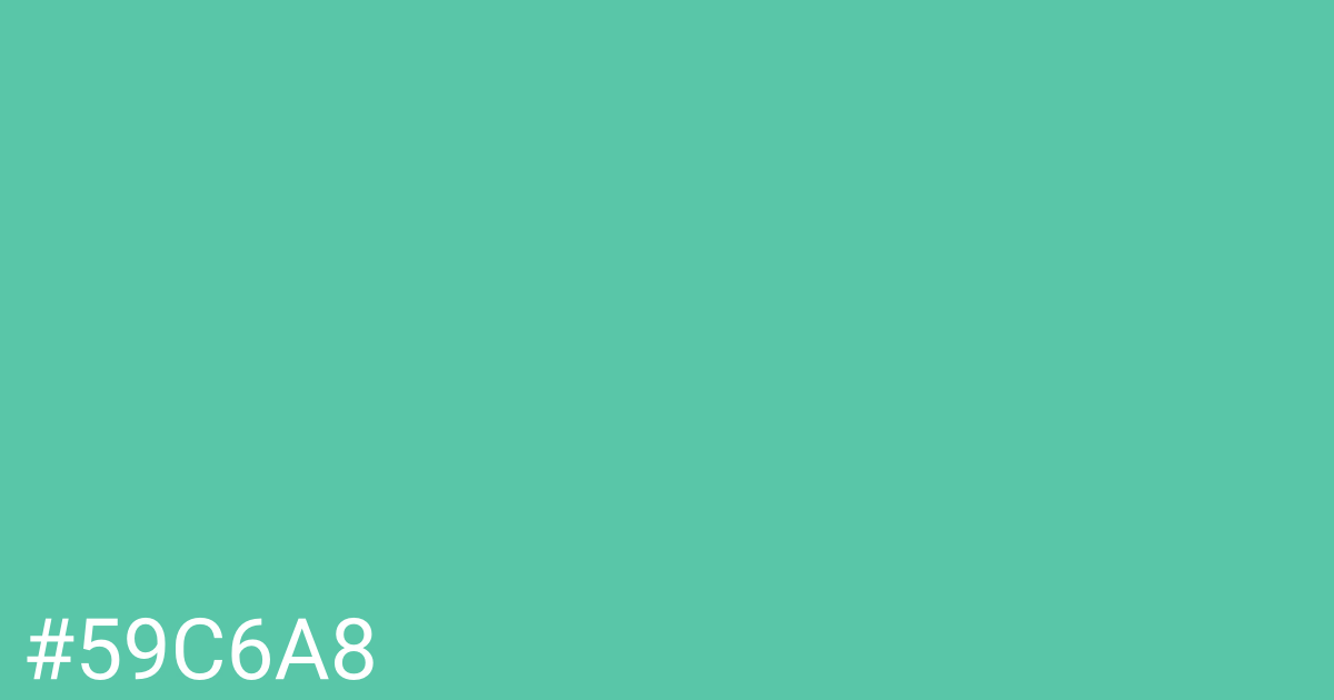 Hex color #59c6a8 graphic