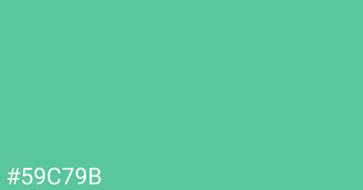 Hex color #59c79b graphic