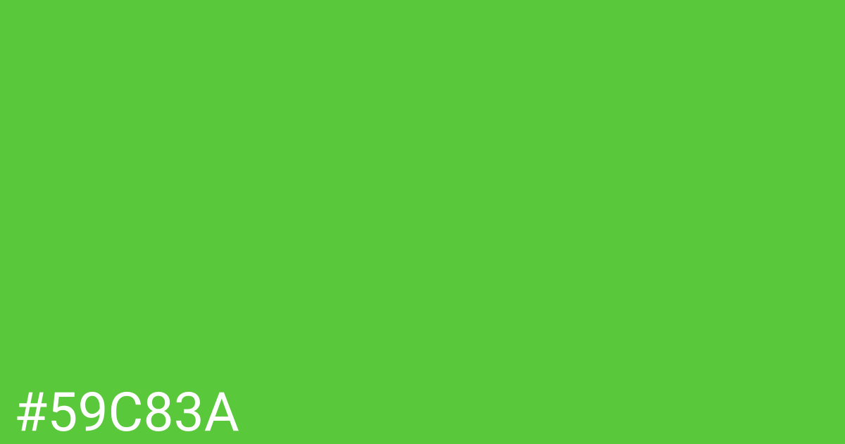 Hex color #59c83a graphic